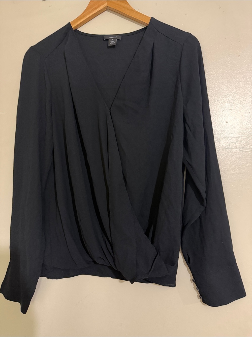 Halogen long sleeve top